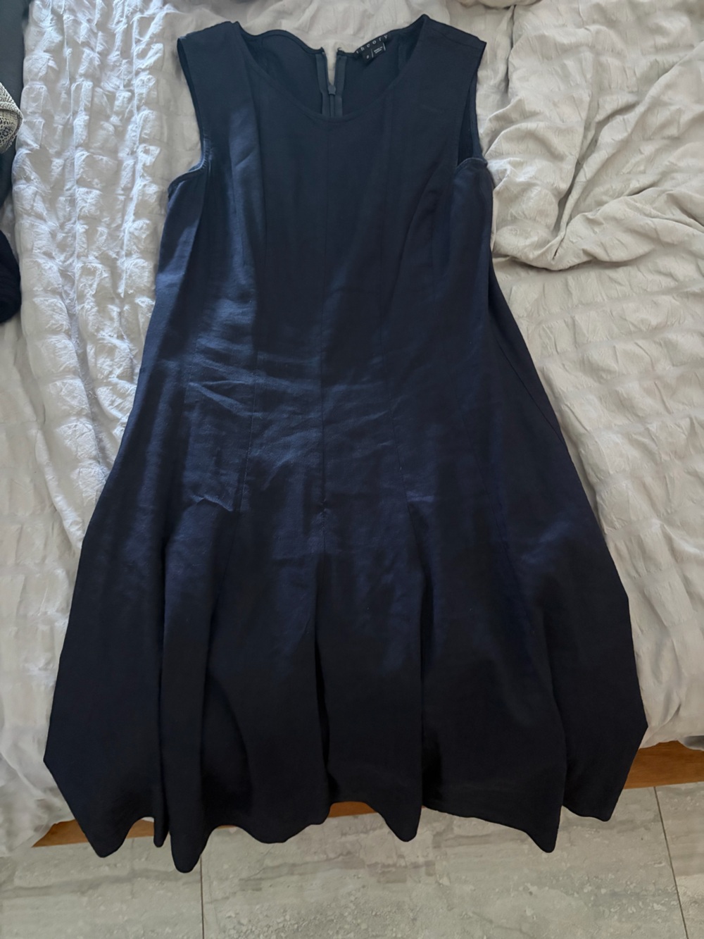 Theory Navy Sleeveless knee length Dress